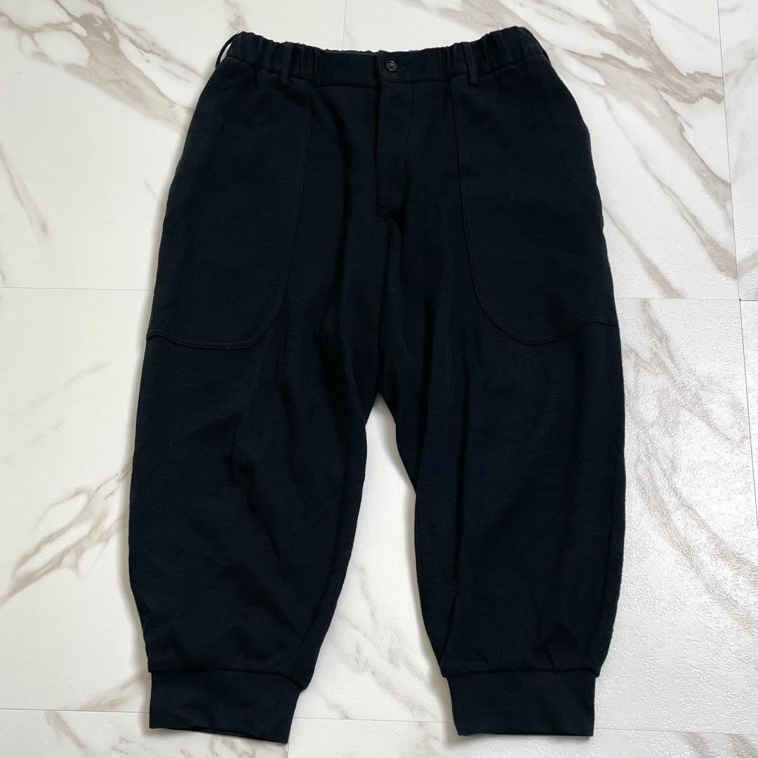 極美品 16SS◎ヨウジヤマモトプールオム サルエルパンツ スウェット生地 黒