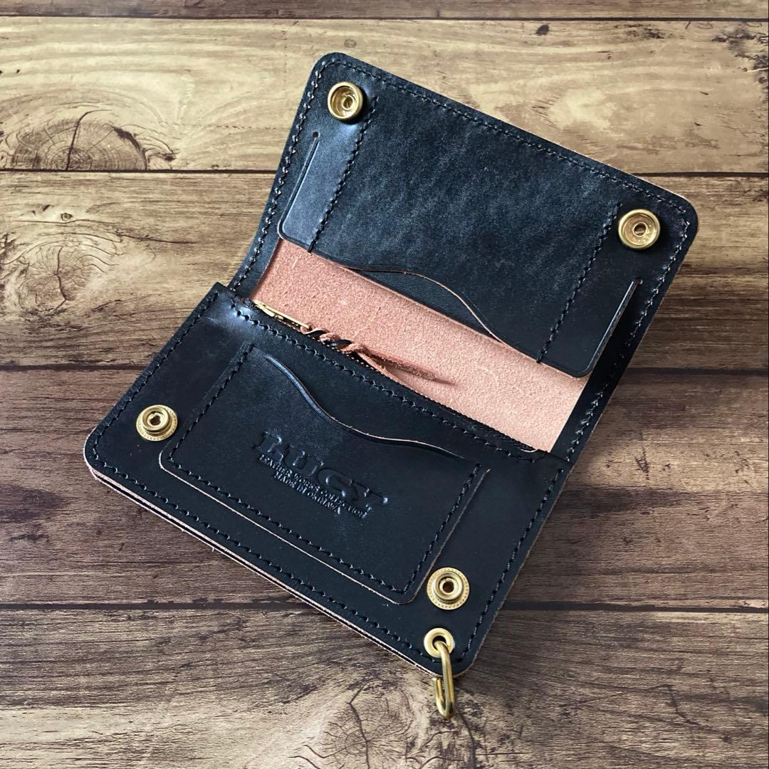 【とも】北米ステアハイド トラッカーウォレット150（ミドル）【オーダー】