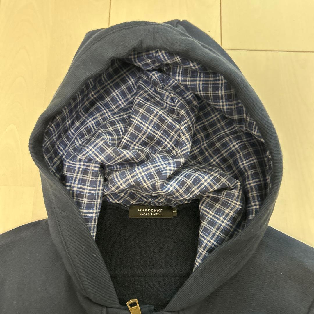 新品同様！バーバリーブラックレーベル ショート丈ダッフルコート M ネイビー