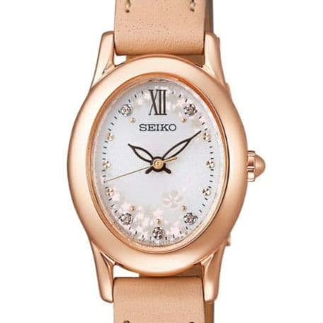 未使用に近い　セイコー2025 ソーラー 腕時計　サクラエディション　レディース