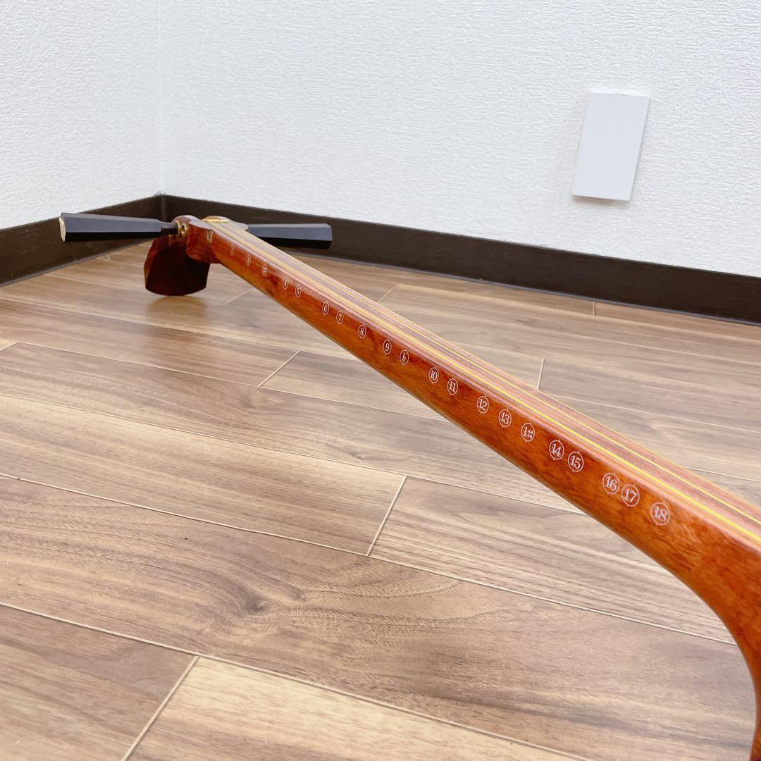 津軽三味線 延棹 トチ 合成皮