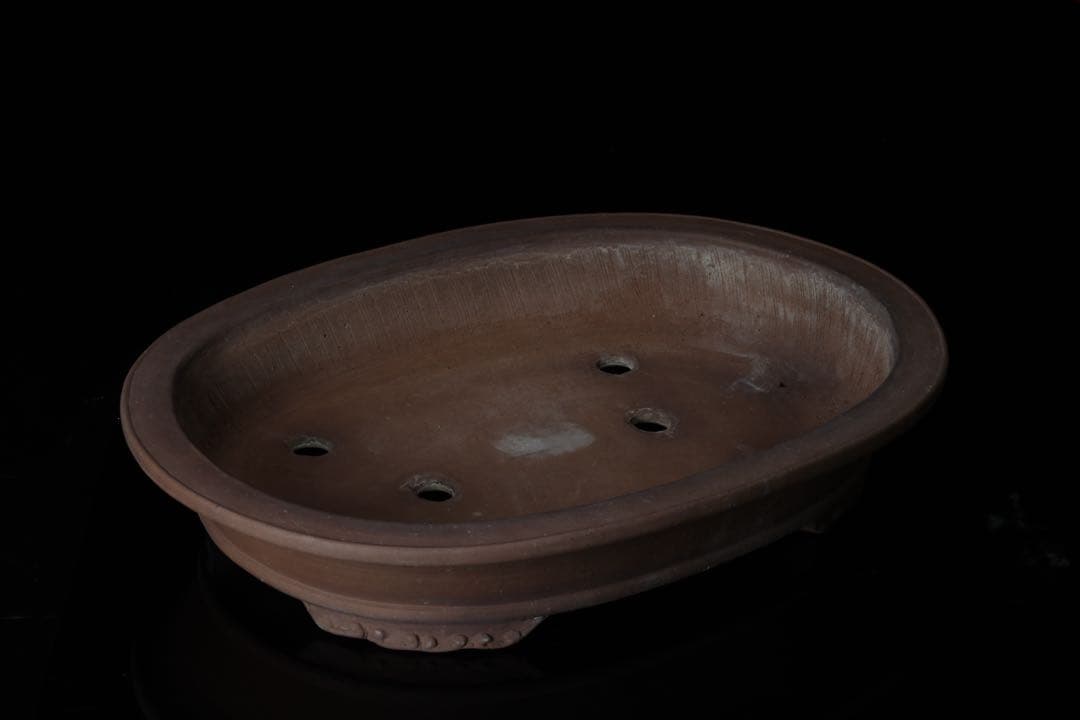 盆栽鉢 礼峰造 57㎝ 在銘 盆器 園芸 盆栽用具 古美術品 骨董品