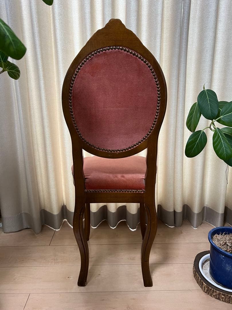 アンティーク調チェア ベルベット 猫脚