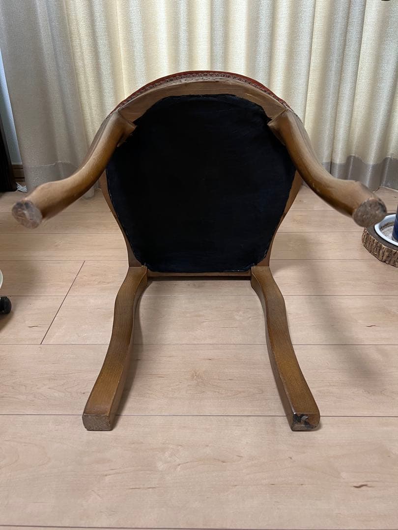 アンティーク調チェア ベルベット 猫脚