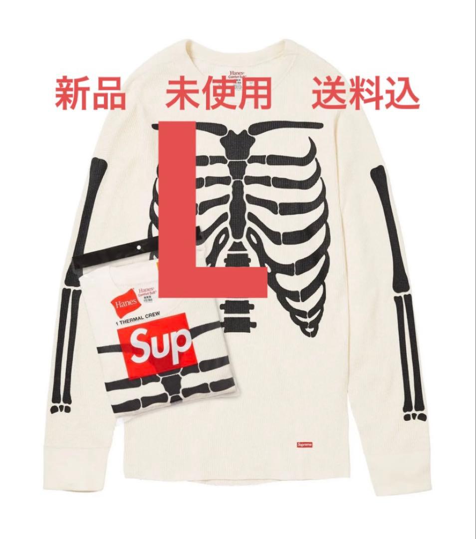 Supreme Hanes Bones Thermal Crew Lサイズ