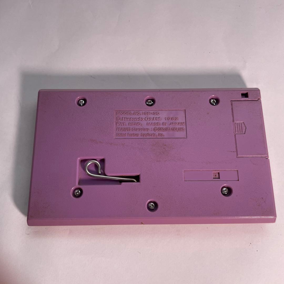 スヌーピーテニス　任天堂　ゲームウォッチ