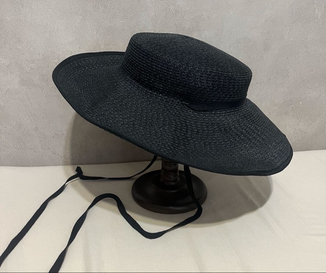 chisaki チサキ　Dian 麦わら帽子　ブラック