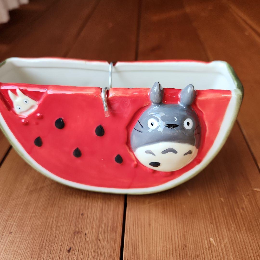 となりのトトロ　蚊取り線香ケース　すいか　かとり　ジブリ　陶器　箱付き