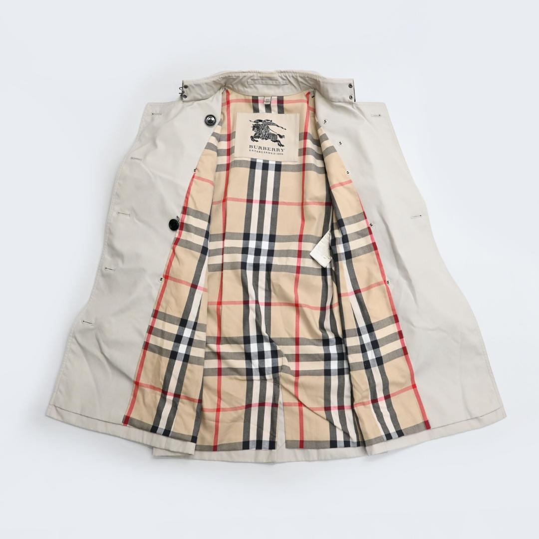 47944★年 バーバリー トレンチコート ノバチェック 近年 ベージュ*