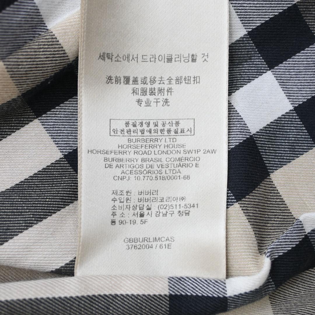 47944★年 バーバリー トレンチコート ノバチェック 近年 ベージュ*