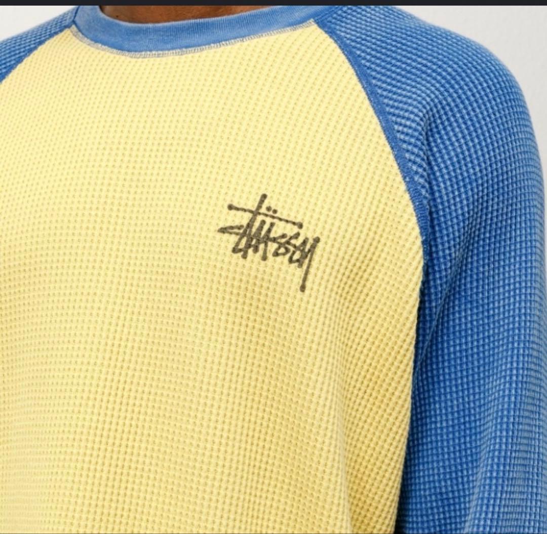 Stussy Thermal 2 Tone Raglan Shirt 長袖　M