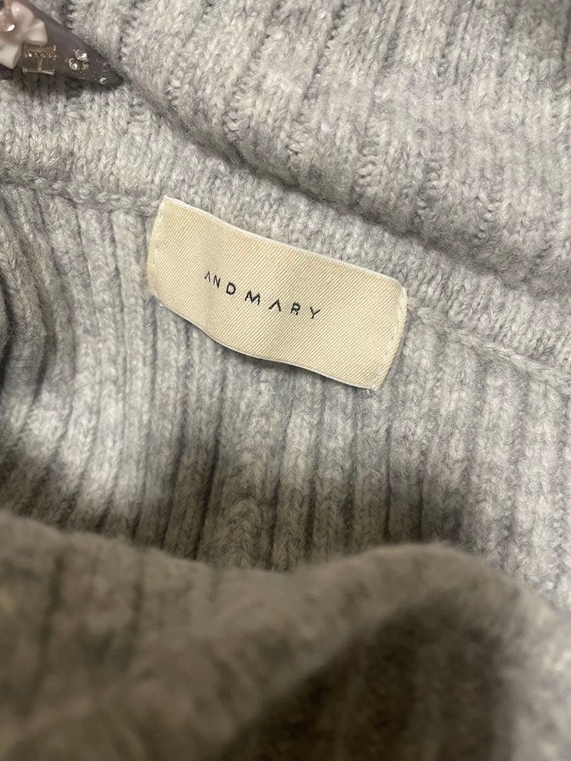 ワンピース Andmary Wendy flare mini dress gray