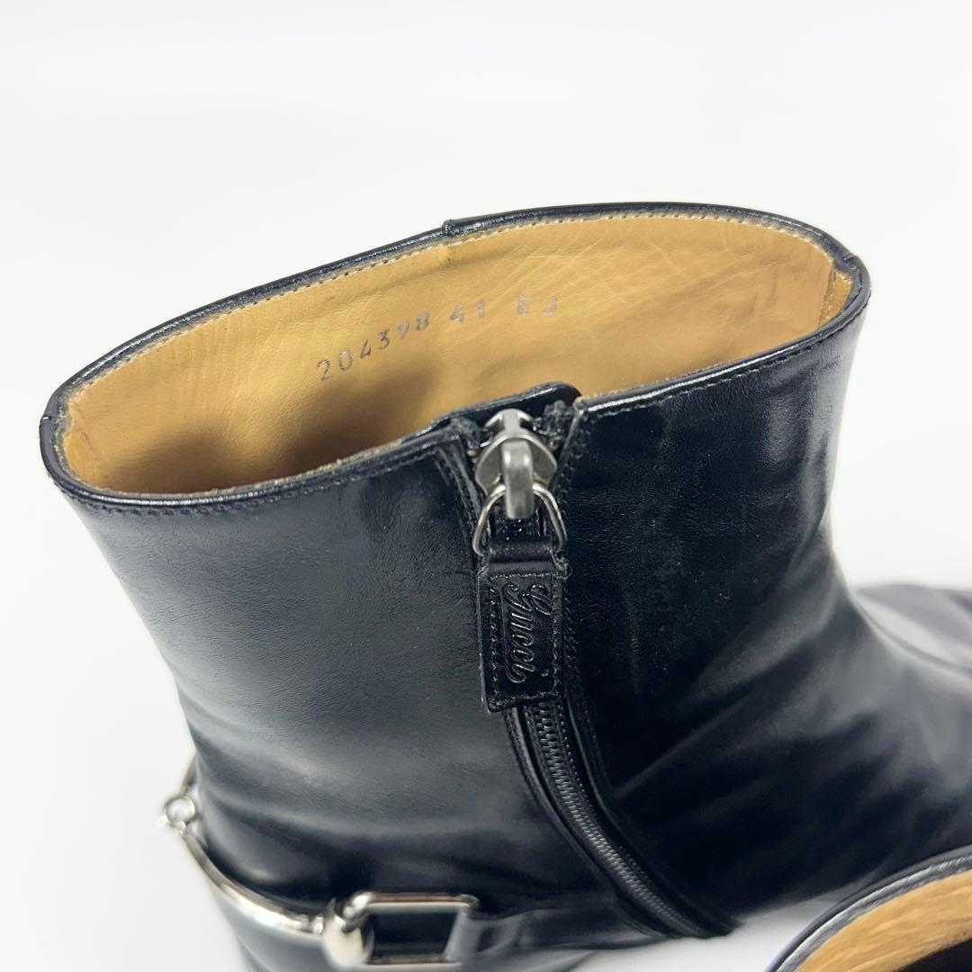 GUCCI ホースビット サイドジップブーツ 黒 箱付き