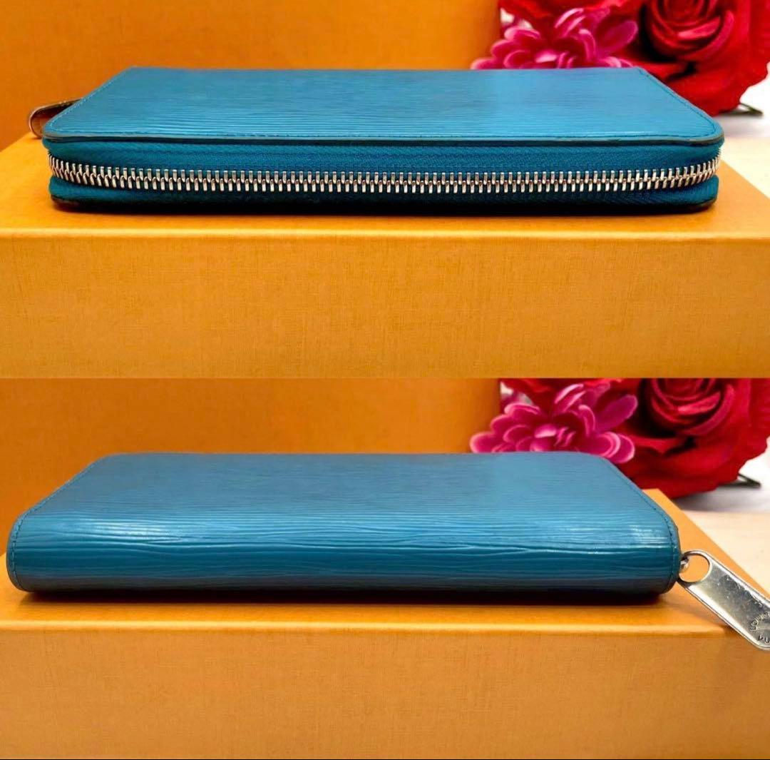 青*ん様 LOUIS VUITTON 青 エピレザー 長財布