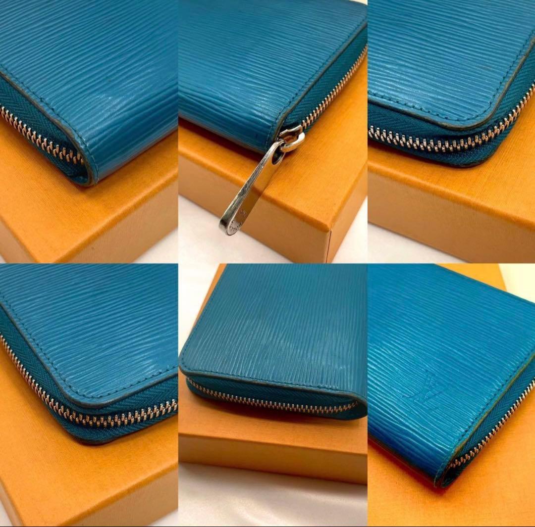 青*ん様 LOUIS VUITTON 青 エピレザー 長財布