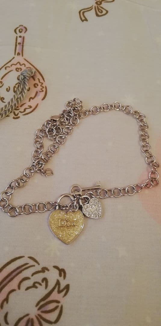 Christian Dior クリスチャンディオール　ハート&キー　ネックレス