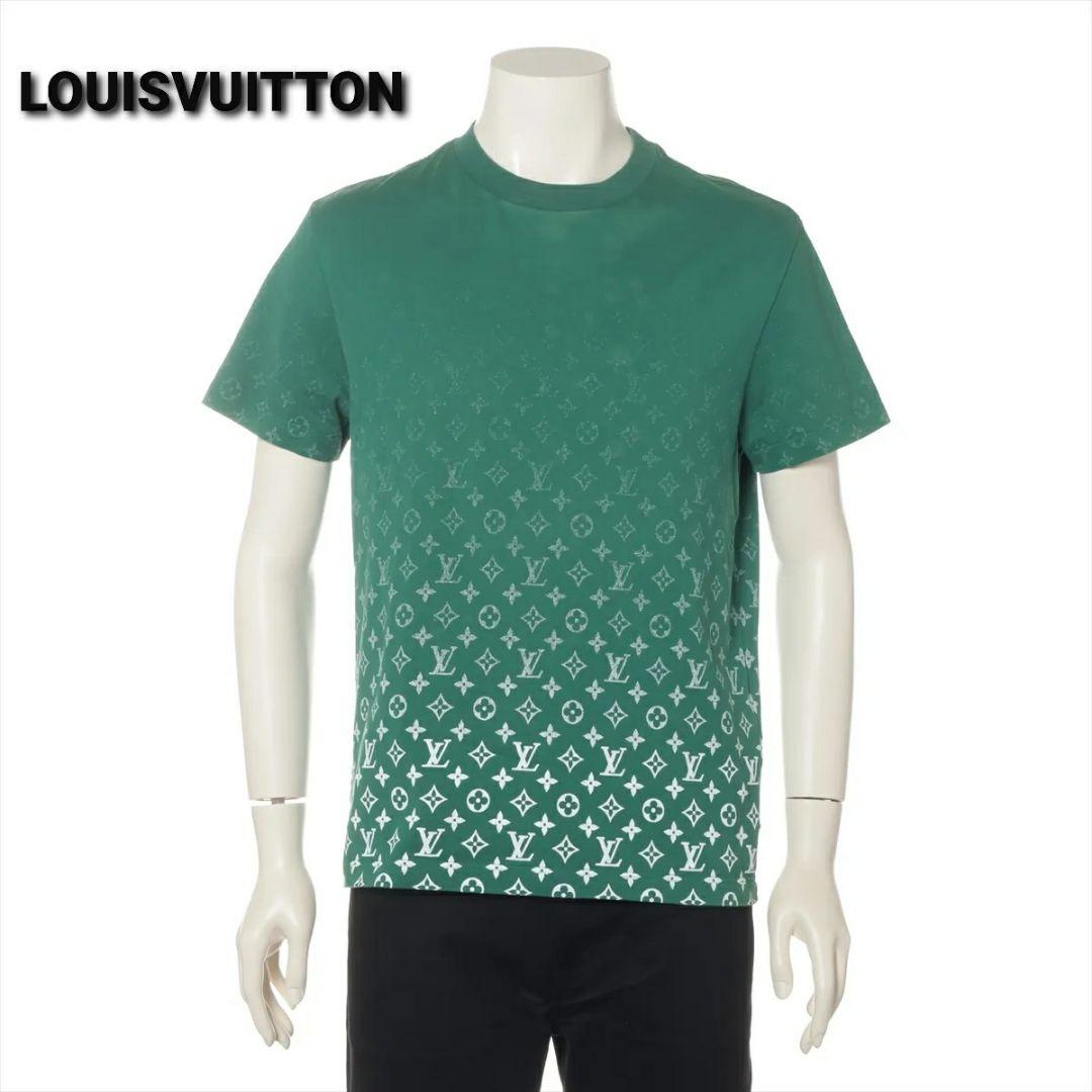 ルイヴィトン 23AW Tシャツ S グリーン モノグラムグラディエント
