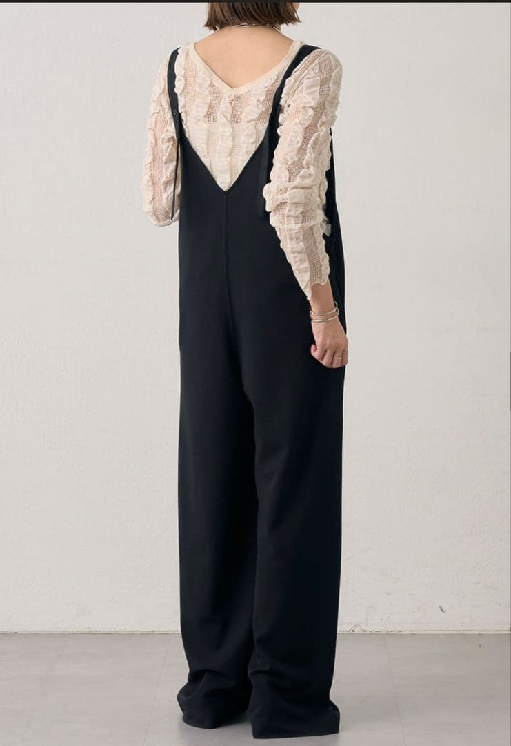 SHENERY カットジョーゼットキャミサロペット