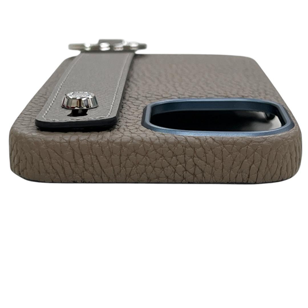 【美品】ボナベンチュラ iPhone 16ケース ハンドル付き エトープ