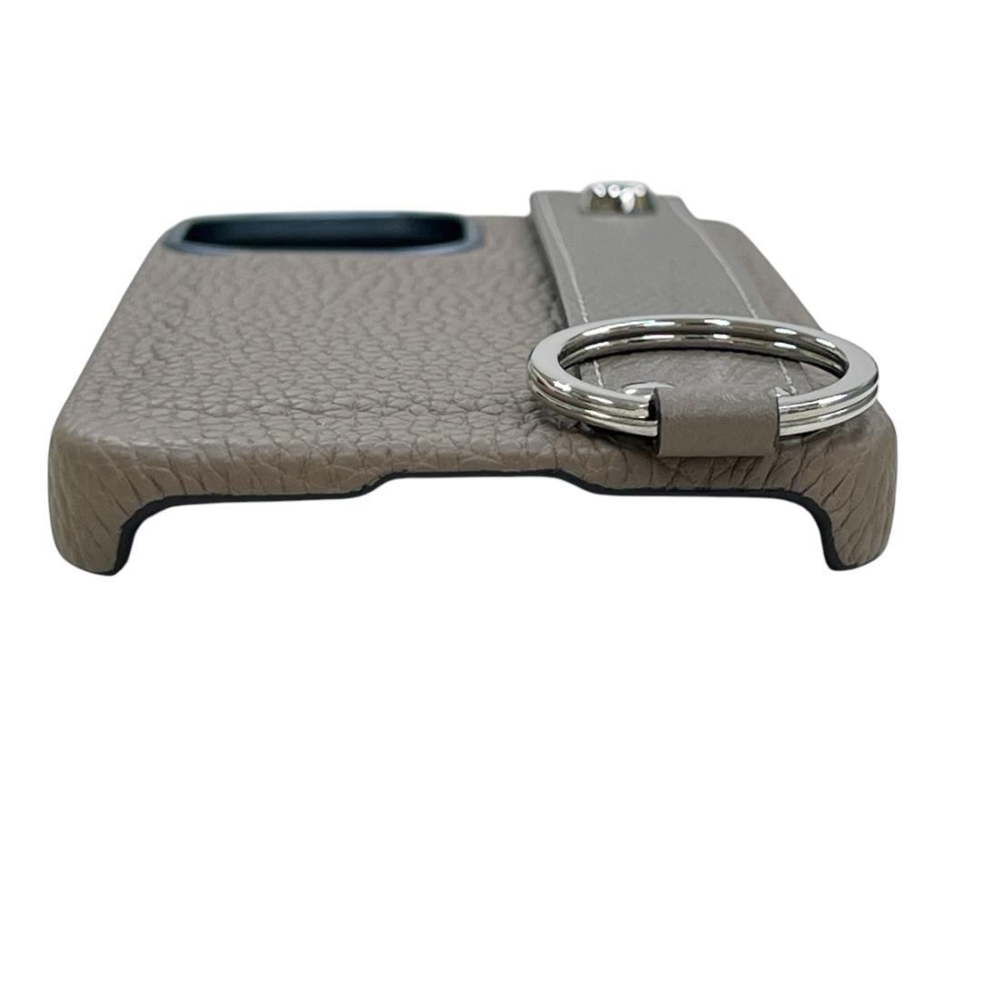 【美品】ボナベンチュラ iPhone 16ケース ハンドル付き エトープ