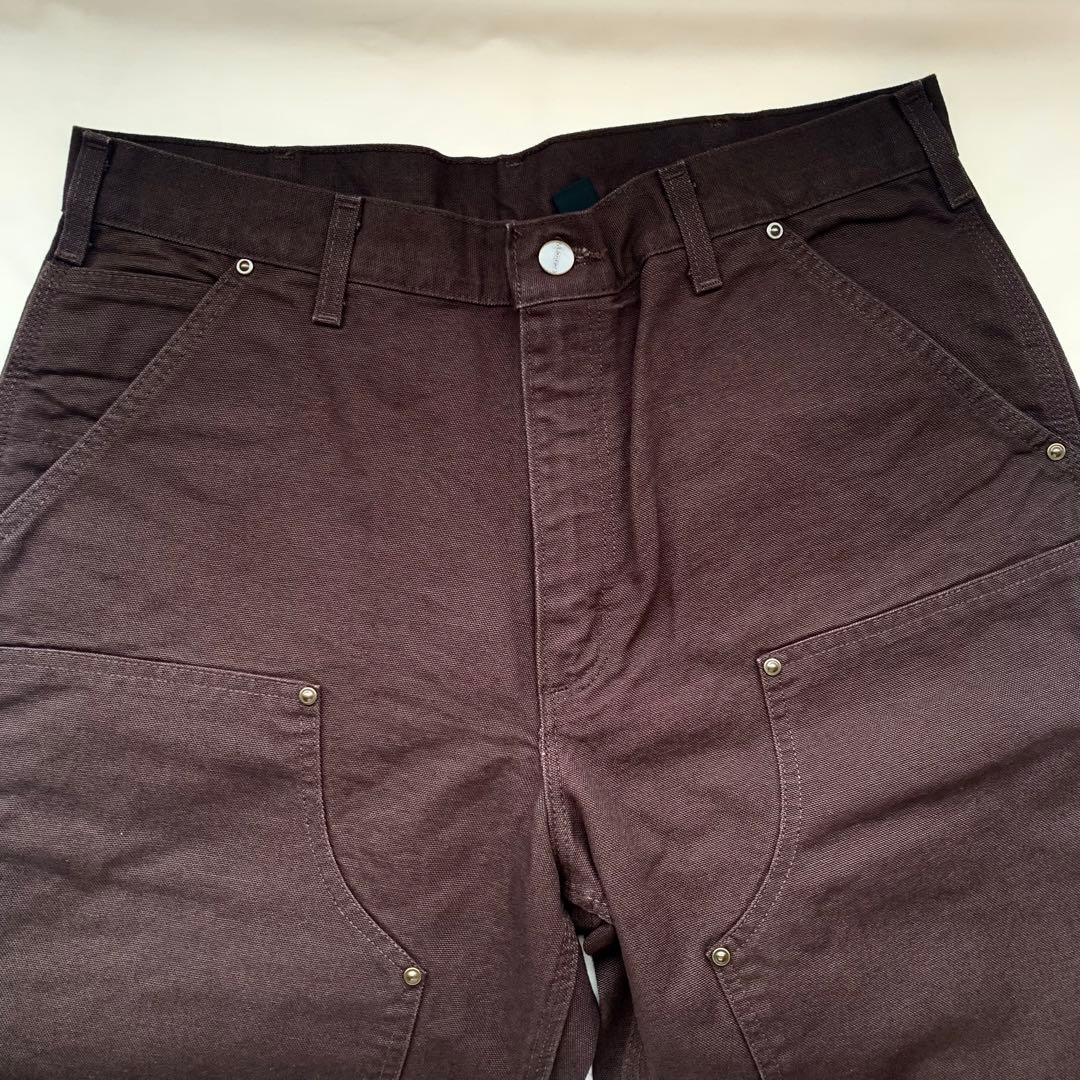 新品USCarhartt Washed ダブルニー ダックパンツW34