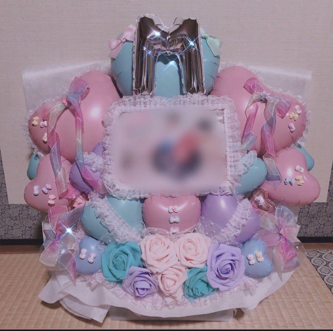 はなちゃん　バルーンブーケ　成人式ブーケ　成人式祝い　花束