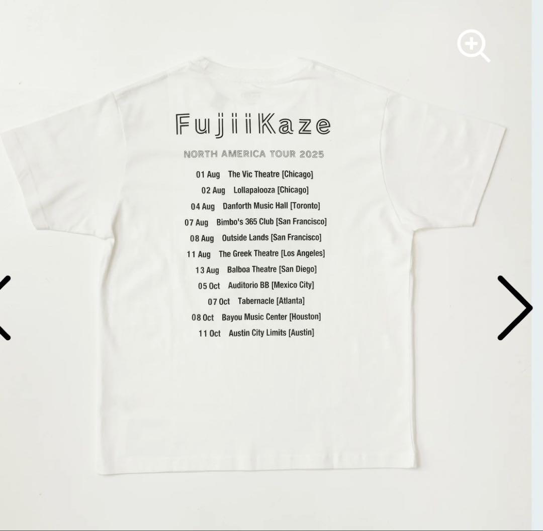 即購入⭕️藤井風　2025 ドリンクTシャツ　Mサイズ　新品 未開封ホワイト