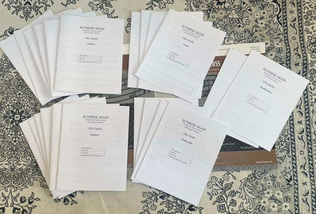 イェイロ〈サンライズ・ミサ〉フルスコア・パート譜セット