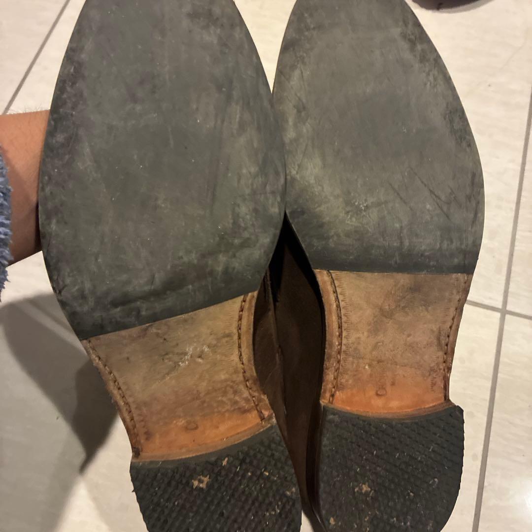 「美品」Crockett & Jones ブラウンタッセルローファー 6E