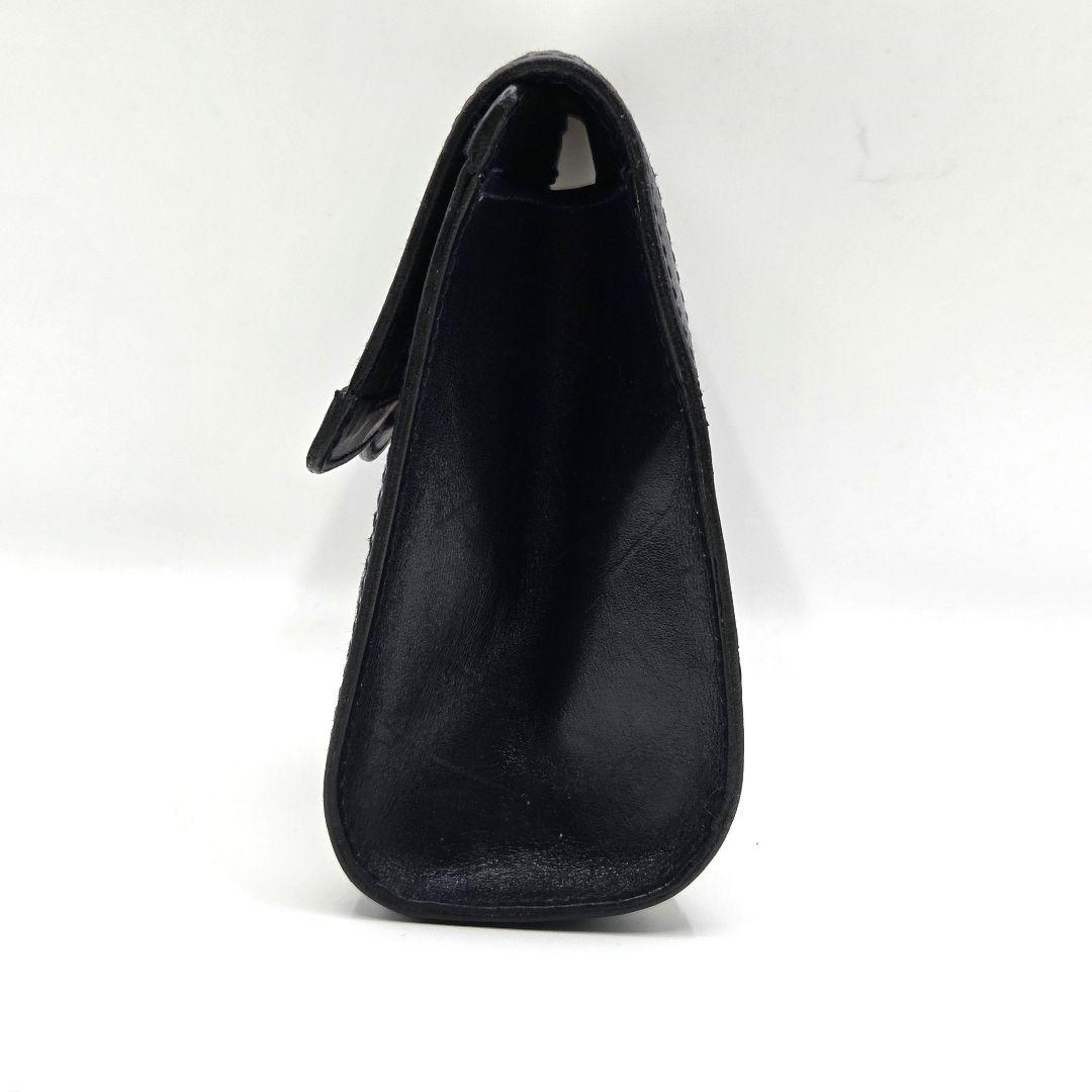 GUCCI クラッチバッグ シェリーライン GG レザー PVC ネイビー 紺