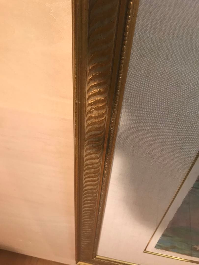 クロード・モネ　「睡蓮」　リトグラフ　刷り師サイン・エンボス印・エディション有り