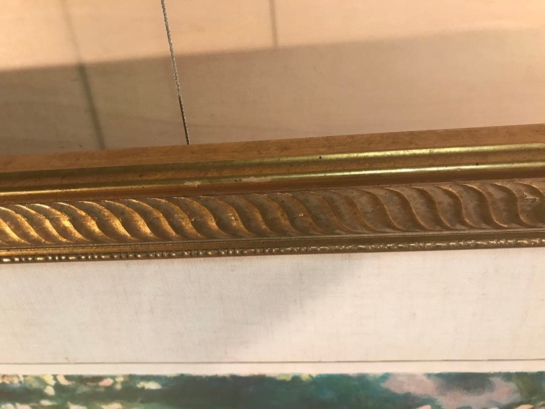 クロード・モネ　「睡蓮」　リトグラフ　刷り師サイン・エンボス印・エディション有り