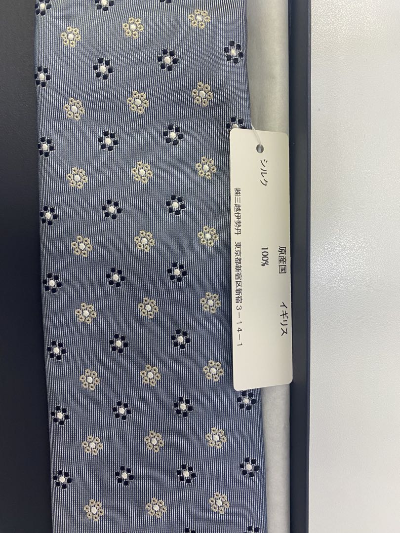 ドレイクス DRAKES 花柄 シルクネクタイ 伊勢丹