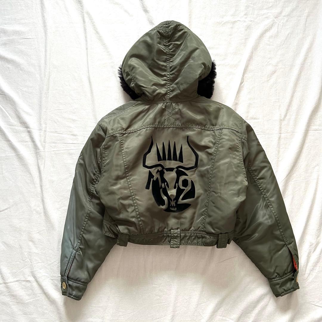 ミリタリーブルゾンファーMartine Sitbon 00s n2b ショート丈