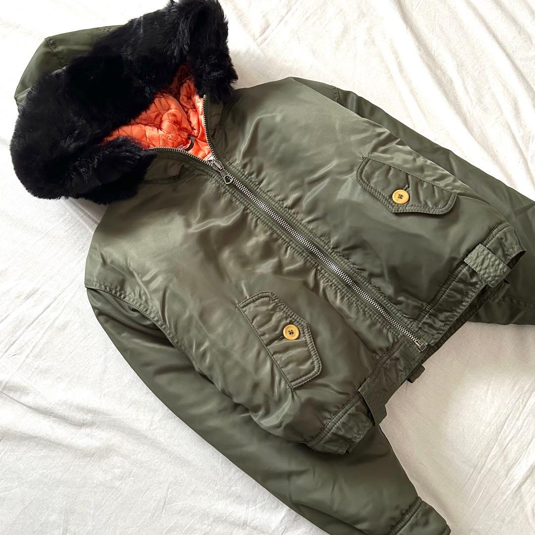 ミリタリーブルゾンファーMartine Sitbon 00s n2b ショート丈