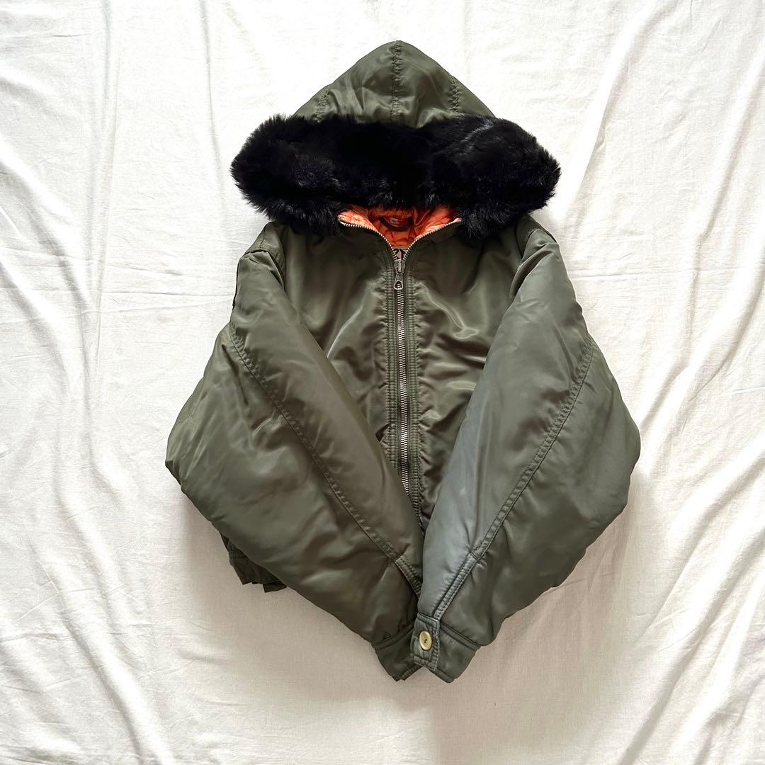 ミリタリーブルゾンファーMartine Sitbon 00s n2b ショート丈