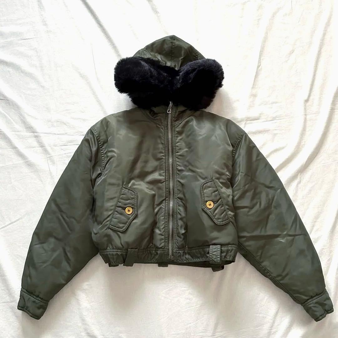 ミリタリーブルゾンファーMartine Sitbon 00s n2b ショート丈