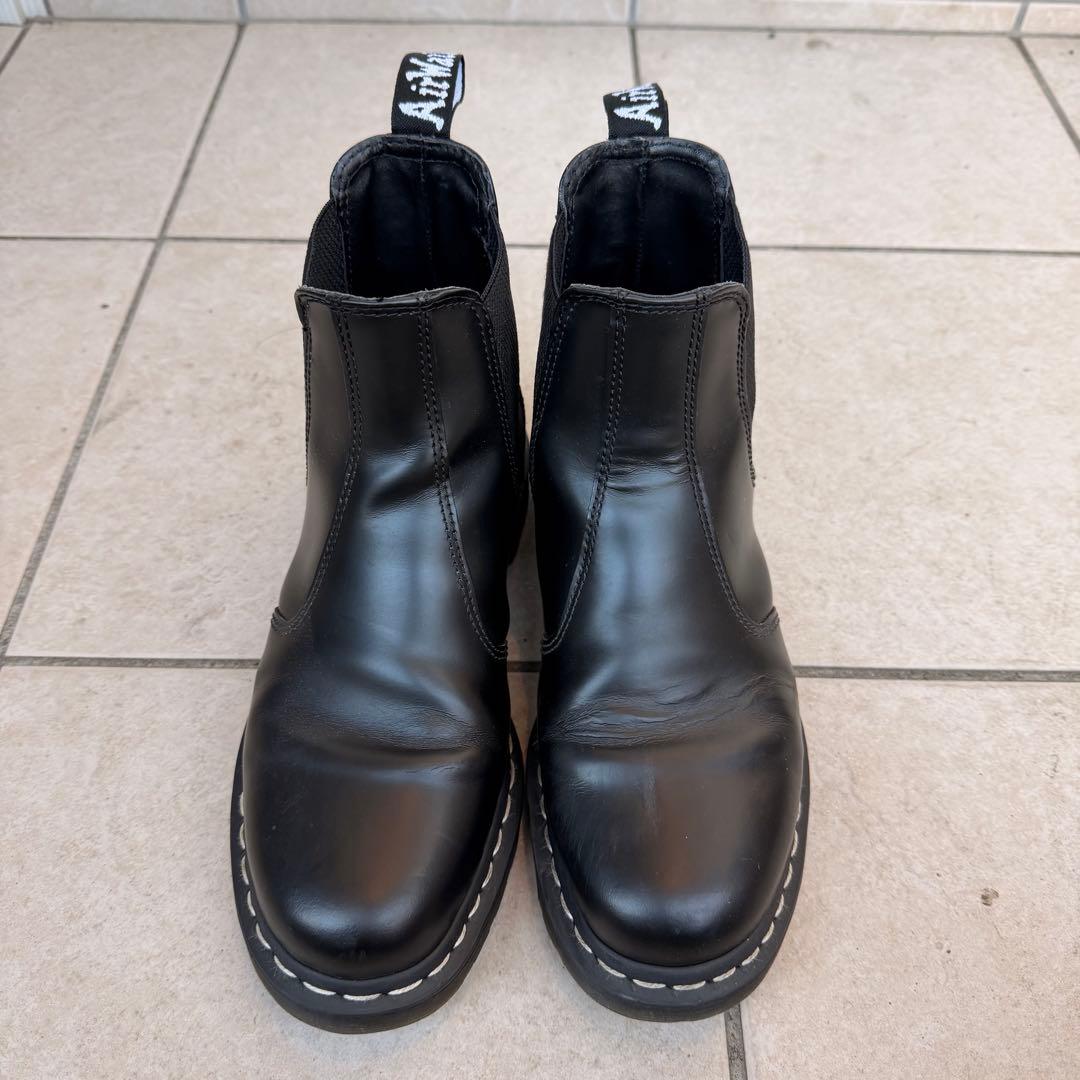 【ほぼ美品】Dr.martens/マーチン チェルシーブーツ 白ステッチ UK8