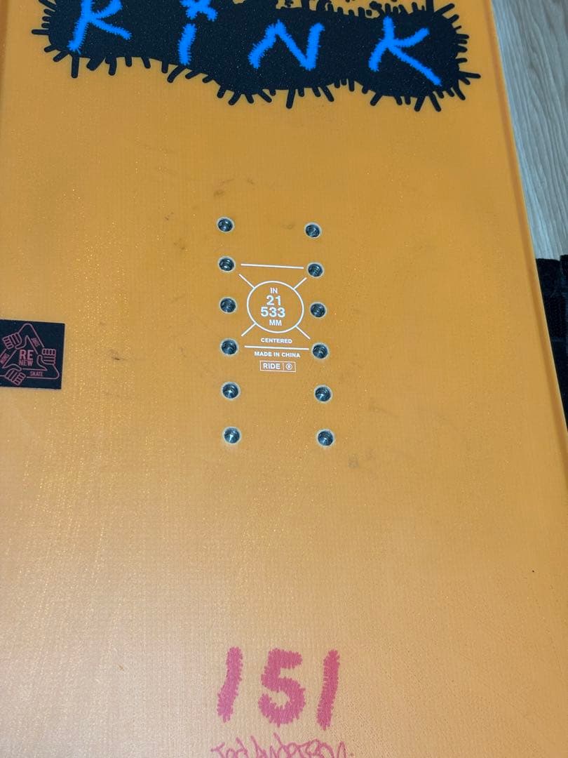 24-25 RIDE/ライド KINK キンク スノーボード 151cm