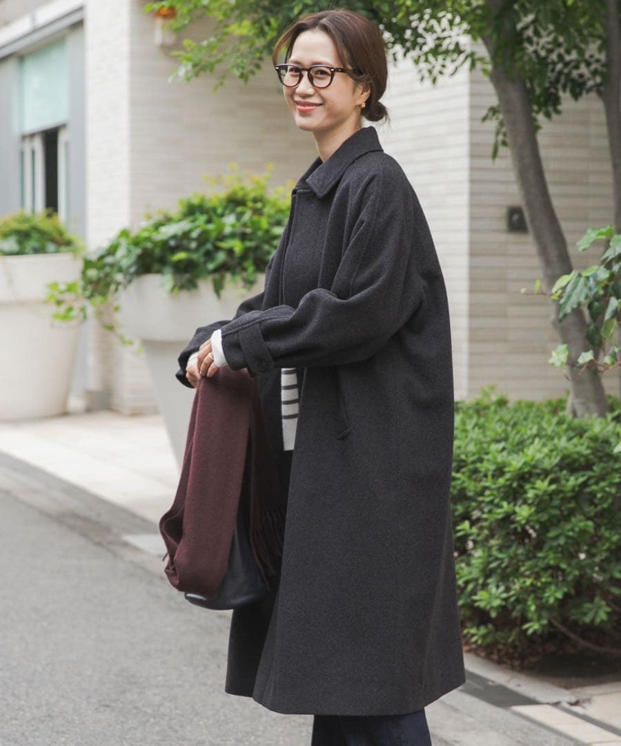 ★新品未使用タグ付き★UR DOORS＊ウール100バルマカーンコート