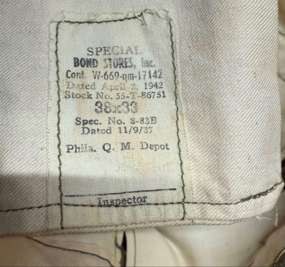 米軍実物 ウール　トラウザー ヴィンテージ　40s 美品