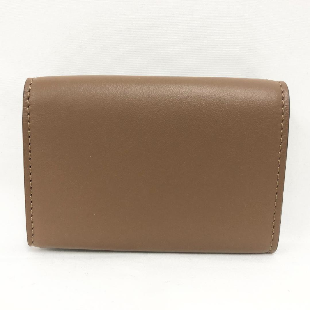 ○★新品未使用　MARNI (マルニ)　三つ折り財布　グリーン×グレー×ブラウン