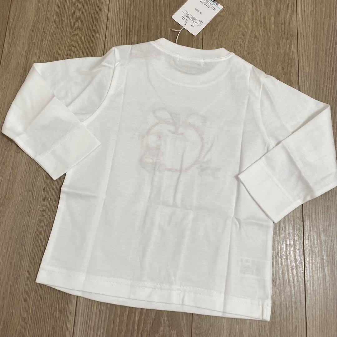 familiar ファミリア りんご ロンT シャツ 長袖カットソー 90