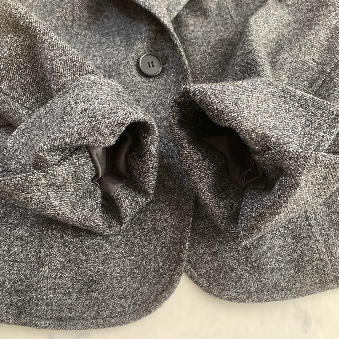 【みぅみぅ】美品✨　23区　グレー スカートスーツ 44 毛100%