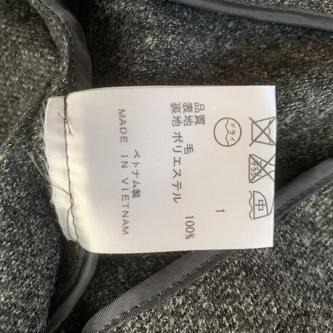 【みぅみぅ】美品✨　23区　グレー スカートスーツ 44 毛100%