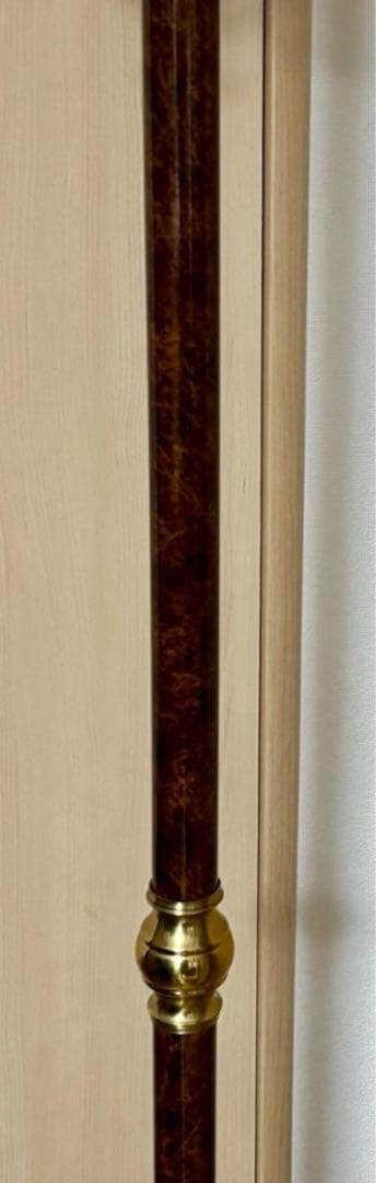 ①イタリア製 ハンガーポール ハンガーラック コート 輸入家具 真鍮 ゴールド