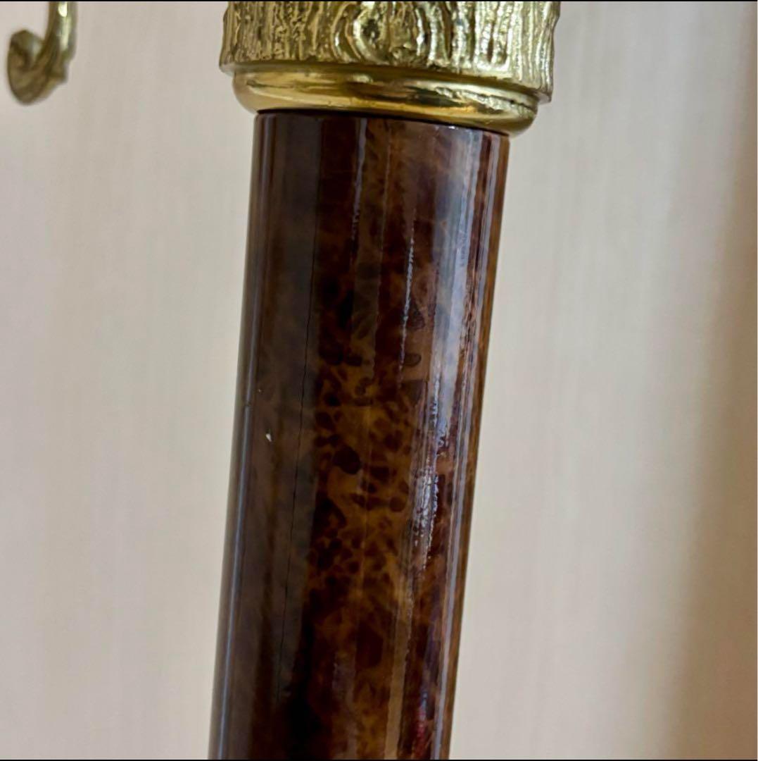 ①イタリア製 ハンガーポール ハンガーラック コート 輸入家具 真鍮 ゴールド