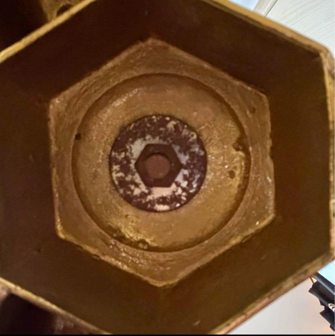 ①イタリア製 ハンガーポール ハンガーラック コート 輸入家具 真鍮 ゴールド