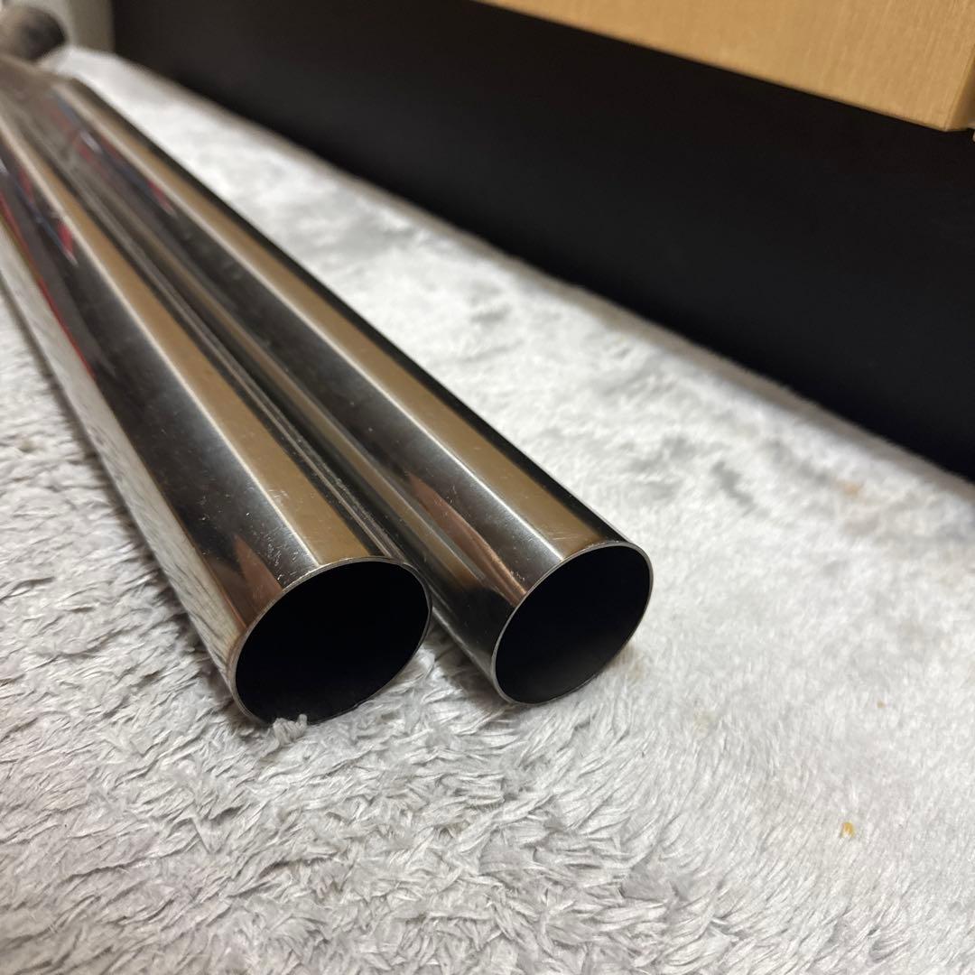 (最終値下げ‼️)ステンレス デュアルマフラー 出口 汎用