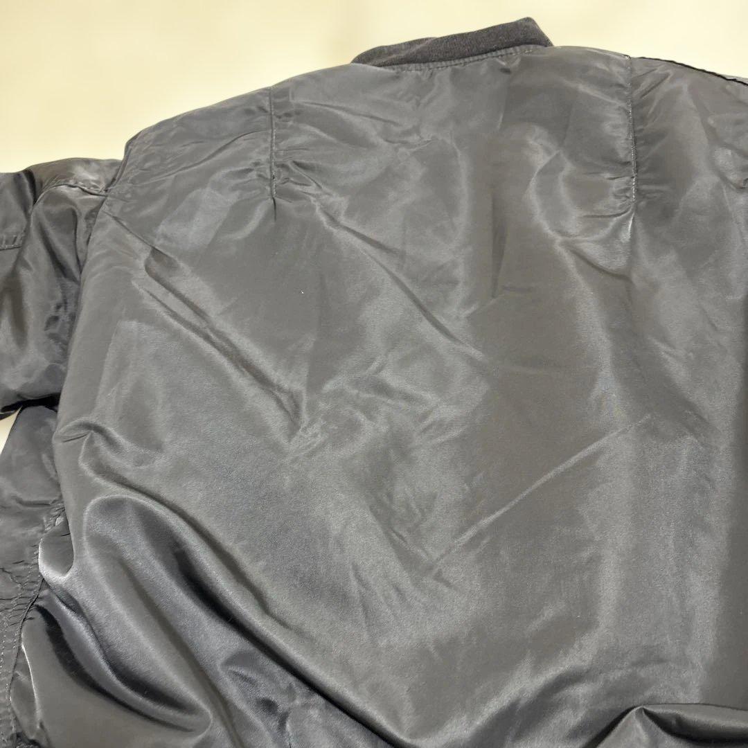 USA製 ALPHA MA-1 希少ブラック　 IDEAL フライトジャケット